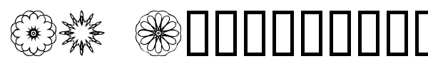 JI Kaleidoscope Bats font preview